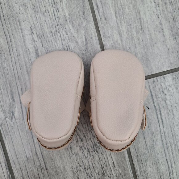 First Steps Baby Girl Bow Crib Shoes Soft Sole Pink Size 2 (3–6 Months) NWOT - Picture 11 of 11